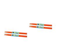 ibasenice 4pairs Slip-resistant Maple Drum Sticks Orange for Beginners and Music Lovers Comfortable Grip Percussion Accessories