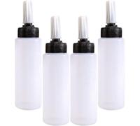 ibasenice 4pcs 150ml Hair Coloring Bottles Hair Dye Containers Plastic Squeeze Liquid Bottles with Graduated Nozzle for Easy Cleaning and Better Flow Control at Home