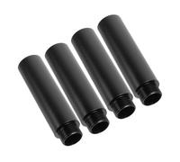 ibasenice 4pcs 5/8 Inch Black Metal Microphone Stand Extension Tubes Mic Holder Extension Rods for Microphone Boom Arms and Singing Stands for Studio and Stage Use