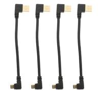 ibasenice 4pcs 6 Inch Right Angle Micro USB Cable, Short Charger Cord
