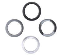 ibasenice 4PCS 8mm Silicone Rings Set Waterproof Sports Rings for Men Women Gym Use Available in Camo Grey Black Dark Grey Silver