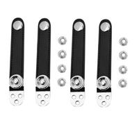 ibasenice 4pcs Accordion Double-layer Straps Extension Straps Accordion Replacement Fastening Buckles for Boys and Girls Black
