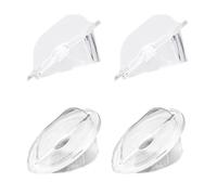 ibasenice 4pcs Acrylic Electric Pepper Mill Covers Easy to Clean Without Burrs Kitchen Accessory Dust Proof Thickened Pepper Grinder Dust Covers