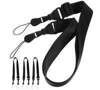 ibasenice 4pcs Adjustable Shoulder Strap for Bags, Black Nylon Carry Strap | Lightweight Plastic Hardware, Comfortable Travel Carry, for Commuters, Tablet Bags and Binoculars