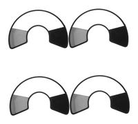 ibasenice 4pcs Adjustable Transparent Elizabethan Collar for Cats Dogs Kittens Post-surgery Anti-lick Plastic Cone Comfortable Lightweight Neck Protection for Wound Healing