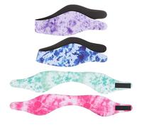ibasenice 4pcs Adjustable Water Headband for Boys and Girls Swim Headband Ear Defenders for Swimming Pool Bathing Surfing Water Skiing Canoeing Kayaking Boys and Girls Swimming Goggles