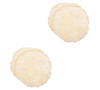 ibasenice 4pcs African Drum Heads Replacement Drum Covers Leather Surface for Conga Drums