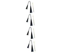 ibasenice 4pcs Agogo Bell Instrument for Boy Girl Traditional Music Toy with Wooden Stick Early Education Percussion Musical Play for Boys and Girls Black