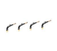 ibasenice 4pcs Alto Saxophone Neck Replacement Kit Brass Mouthpiece Accessory for Enhanced Sound Quality Compatible Flat Alto Saxophones Design for Saxophonists