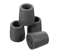 ibasenice 4pcs Anti-Slip TPR Walker Tips with Aluminum Pads, Sturdy Cane and Crutch Rubber Ends for Enhanced Stability and Wear Resistance, Suitable for Walking Aids and Mobility Equipment