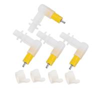 ibasenice 4pcs Automatic Poultry Water Nipples Reliable Water Source for Animals for Quails and Chicks Easy Installation Essential Chicken Waterer for Poultry Keepers