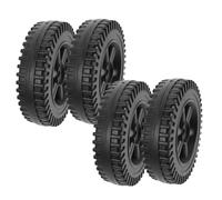 ibasenice 4pcs Black Plastic Grill Wheels Replacement for Barbecue Stove Cart Casters Directional Stability for Smooth Movement Blow Molded Design Easy Install Outdoor Bbq Accessories