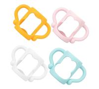 ibasenice 4pcs Bottle Grip Handles Sleeve for Nursing Bottles Comfortable and Safe for Easy Installation for Developing Independent Drinking Skills