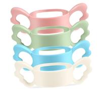 ibasenice 4pcs Bottle Silicone Handle Grip for Feeding Nursing Bottle Handle Replacement Part Boy Girl Sleeve for Nursery Accessories