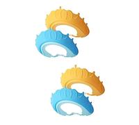 ibasenice 4pcs Boys and Girls Shampoo Cap Adjustable Hair Washing Shield Ear Protectors for Boy Girl Bathing Protection