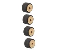 ibasenice 4pcs Cassette Tape Machine Pinch Roller Replacement for Recorders and Portable Music Players Copper and Material for Maintenance and Repair