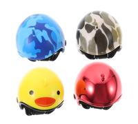 ibasenice 4pcs Chicken Helmets Protective Headgear Poultry Accessories for Injury Prevention and Animal Welfare Suitable for Chickens Ducks and Parrots