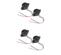 ibasenice 4pcs Continuous Sound Alarm Beeper High Decibel Enclosed Electronic Siren for Industrial Use and Security Applications