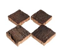 ibasenice 4pcs Cork Bark Background for Reptile Tank and Terrarium, Natural Wood Material with Easy Installation, Realistic Habitat Decoration for Aquascaping and Bioactive Enclosures