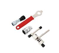 ibasenice 4Pcs Crankset Removal Tool Kit Bicycle Crank Extractor Bottom Bracket Remover Compatible with Teeth Spline Essential for Road Mountain Bikes