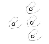 ibasenice 4pcs Cymbal Extension Chain for Drummers Professional Metal Cymbal Chain Accessory for Enhanced Sound Prolongation Construction Easy to Install for Jazz and Band