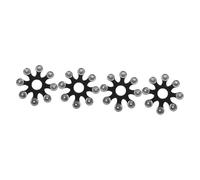 ibasenice 4pcs Cymbal Tambourine Drum Hihat for Drums Cymbal Accessory Tambourine for Music Performance