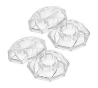 ibasenice 4Pcs Diamond-Shaped Guitar Pedal Footswitch Caps, 1.22" Foot Nail Covers for Multi Effects Pedal Protection and Replacement Accessories