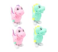 ibasenice 4pcs Dinosaur Clockwork for Wind-up Plaything Cartoon Spring Safe Smooth Design Random Colors Random Color