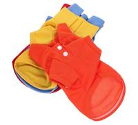 ibasenice 4pcs Dog Sweatshirt Soft Puppy Shirt Breathable Decorative Pet Clothes for Spring Summer S with Blue Yellow Colors