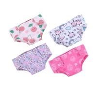 ibasenice 4pcs Doll Underwear Decorative Doll Underpants Pretend Play Dress Up Accessories DIY Replacement Nappies