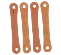 ibasenice 4pcs Drum Stick Control Straps Leather Non-slip Grip Auxiliary Tool for 5a 7a Drumsticks, Fixed Support for Beginner Drummers, Random Color