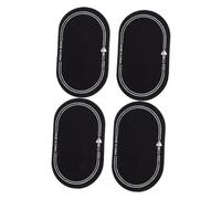ibasenice 4pcs Drumhead Protectors Stickers Double Pedal Patch for Marching Snare Drum Kick Drum Skin Protector Self-adhesive Drumhead Stickers