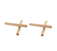 ibasenice 4pcs Drummer Gifts Mini Wooden Drumsticks Ergonomic Drumstick Bulk Hickory Music Practice Accessories