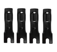 ibasenice 4pcs Durable Bike Flag Pole Mount Brackets Shaped Safety Flag Holders Cycling Accessories Easy to Install for Bicycle and Motorbike