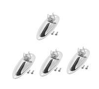 ibasenice 4pcs Electric Guitar Input Jack Plate Socket Pickup Jack with Screws Accessory for Guitarists for Electric Guitar and Bass Replacement