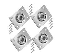 ibasenice 4pcs Electric Guitar Jack Guitar Input Socket Plate Silver Material for Accessories Socket Switches