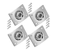 ibasenice 4pcs Electric Guitar Jack Silver Plug Sockets for Guitar Stereo Socket Full-contact Output Jack for Bass