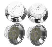 ibasenice 4pcs Electric Guitar Knob Caps Volume Control Knobs Guitar Top Hat Replacement Parts for Tuning Pegs
