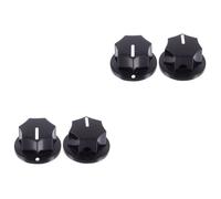 ibasenice 4pcs Electric Guitar Knobs Tone Guitar Part Effect Pedal Control Knob for Potentiometer Replacement Use in Music Studio