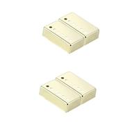 ibasenice 4pcs Electric Guitar Pickup Covers Chrome Plated Double Coil Covers Guitar Accessories