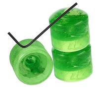 ibasenice 4pcs Electric Guitar Plastic Potentiometer Dome Knobs Volume Tone Control Wrench Green Adjustable Replacement Guitar Supplies