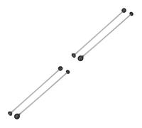 ibasenice 4pcs Ergonomic Percussion Mallets for Marimba and Xylophone Handheld Double-end Design for Bell and Drum Instruments