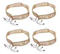 ibasenice 4pcs Ethereal Drum Rope Cover Decorative Woven Rope for Steel Tongue Drum Vintage Design for Accessory for Musicians