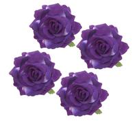 ibasenice 4pcs Flower Hairpin Cloth Flower Brooch Super Beautiful Rose Design Cloth Comfortable Clip for Woman Hawaii Holiday Vacation 4.33x4.33x1.57 Inch