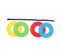 ibasenice 4pcs Football Shooting Training Targets with Adjustable Straps, 19.5cm Multi-color Soccer Goal Practice Equipment for Youth Soccer Skill Development and Accuracy Training