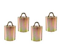 ibasenice 4pcs Galvanized Alloy Cattle Bells Rustic Cow Noise Maker Sheep Bells Livestock Lost Livestock Christmas Decor