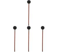 ibasenice 4pcs Gong Resonant Mallet Friction Marimba Mallet Wooden Long Handle Performance Percussion Instrument for Sound Baths