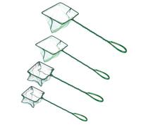 ibasenice 4pcs Green Handheld Fish Nets Fishing Gear with Nylon and Iron Material Suitable for Catching Big Fish Compact Design for Aquarium and River Fishing Beginners and Enthusiasts