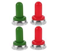 ibasenice 4pcs Guitar Accessory Protective Cap Rubber Boot for Potentiometer Knob Cap Toggle Switch Switch Cover Case Replacement Part Random Color
