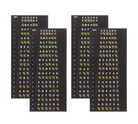 ibasenice 4pcs Guitar Fretboard Stickers Fret Inlay Stickers for Practice and Scale Training for Beginners Practicing